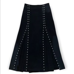 Maje Black Midi Length Skirt